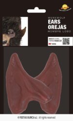 Orejas hombre lobo marrones latex - Imagen 3