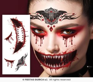 TATUAJE FACIAL VAMPIRO