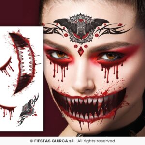 TATUAJE FACIAL VAMPIRO