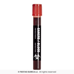 tubo de sangre decorativo 15 ml