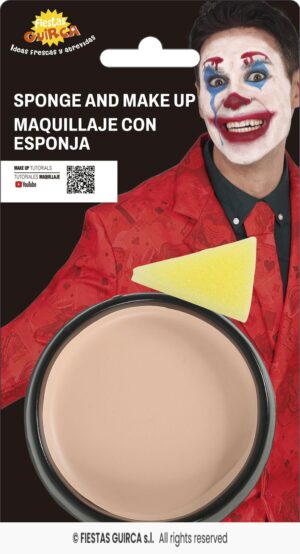 maquillaje con esponja carne crema marron claro