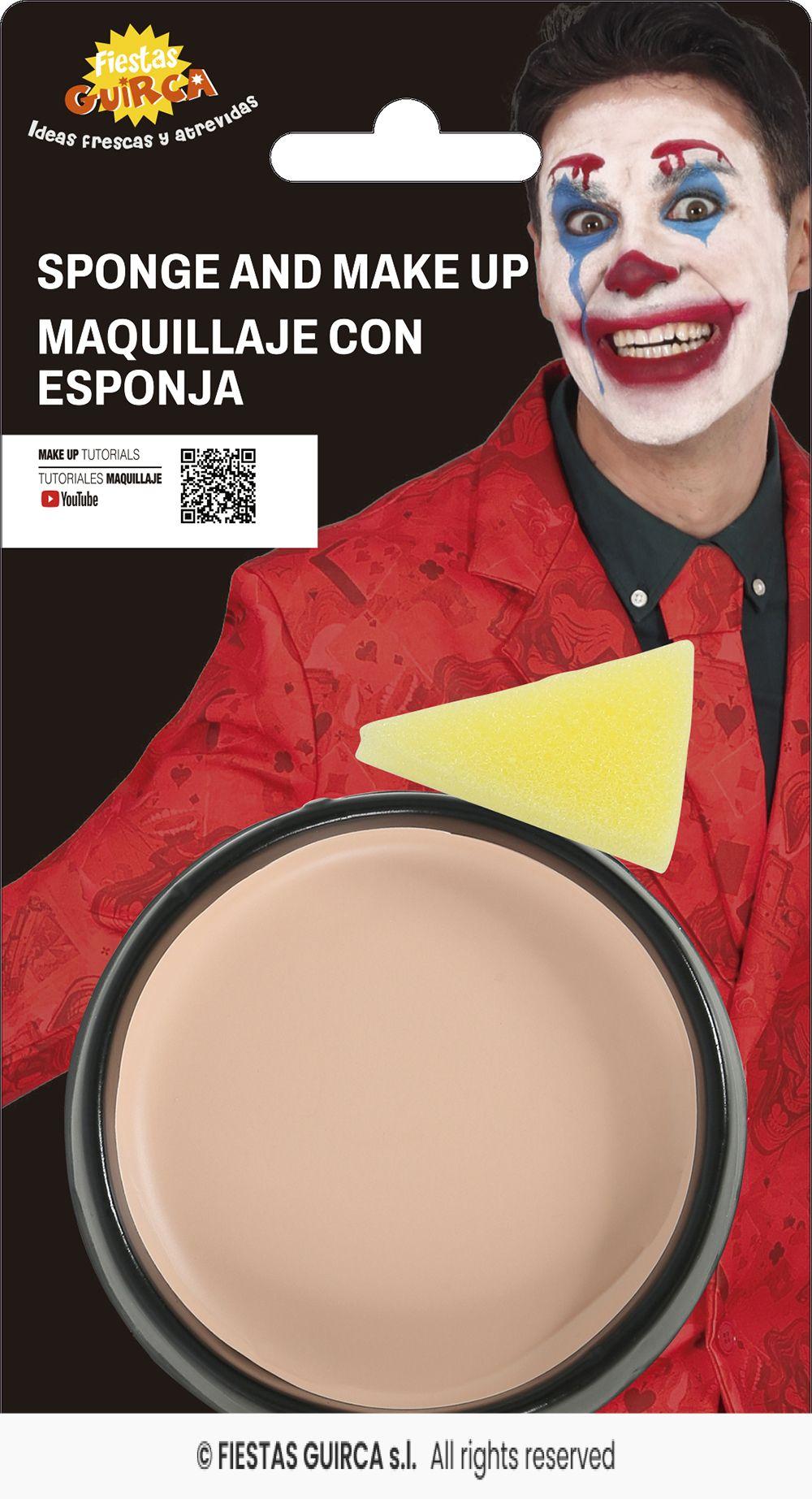 maquillaje con esponja carne crema marron claro