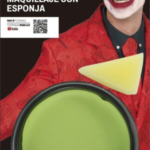 maquillaje con esponja verde claro