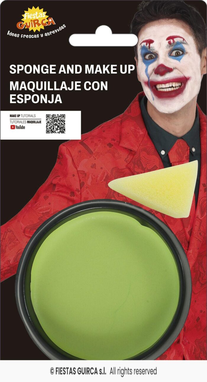maquillaje con esponja verde claro - Imagen 1