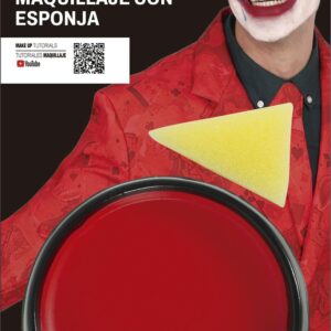 maquillaje con esponja rojo