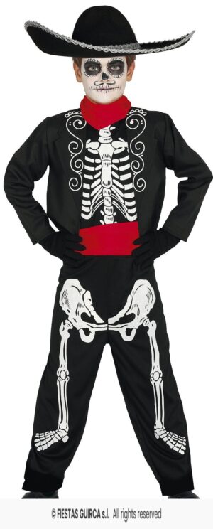 Disfraz Mariachi skeleton mexicano 5-6 años
