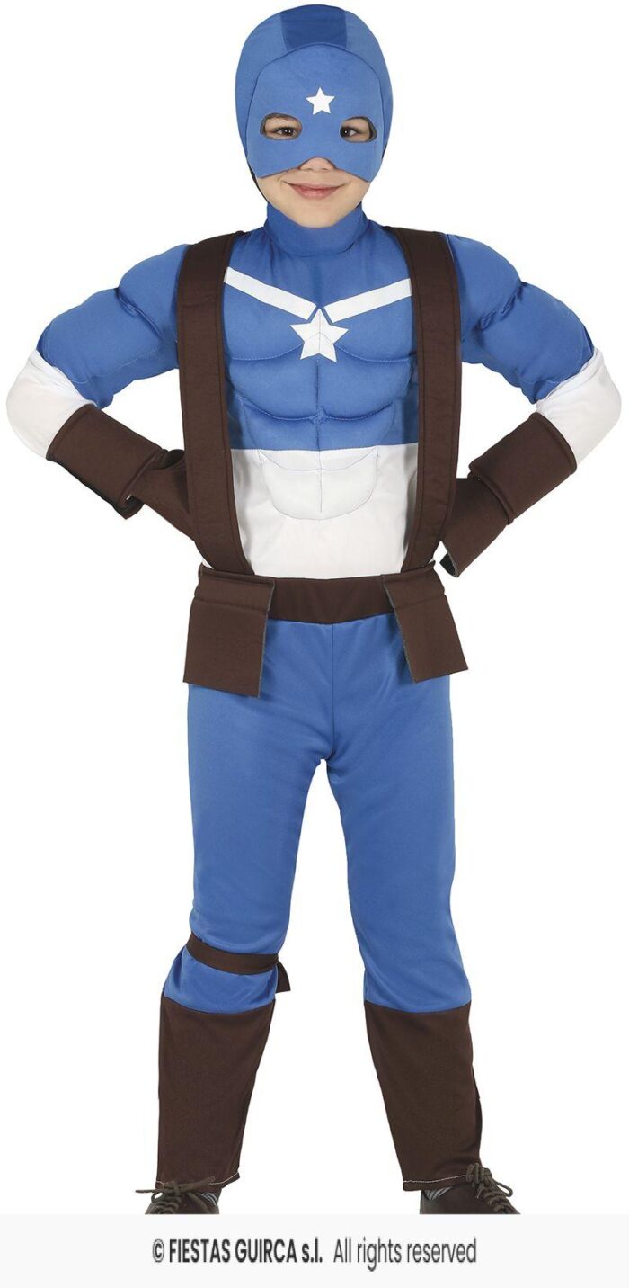disfraz Capitan superhero 3-4 años - Imagen 1