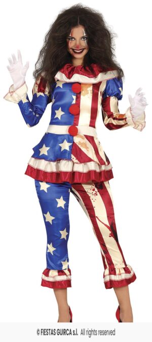 DISFRAZ PAYASA ASESINA PATRIOT T.L 42-44