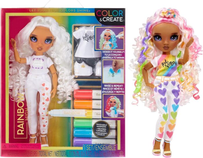 RAINBOW HIGH Colour & Create Muñeca Fashion - Imagen 1