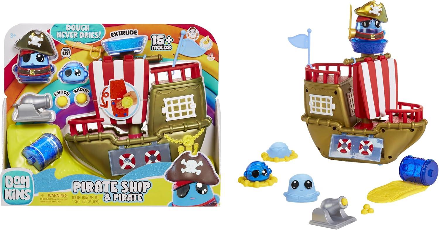 Art_9819602317_1.jpg DohKins Pirate Ship Playset & Pirate - Masa que Nunca se Seca - Imagen 1