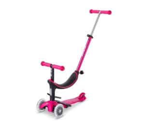 Patinete Micro Mini 4en1 Deluxe LED Rosa Mini2Grow