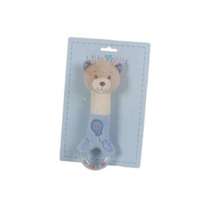 Pito+sonajero Bolitas Oso Vichi Azul 20 Cm (