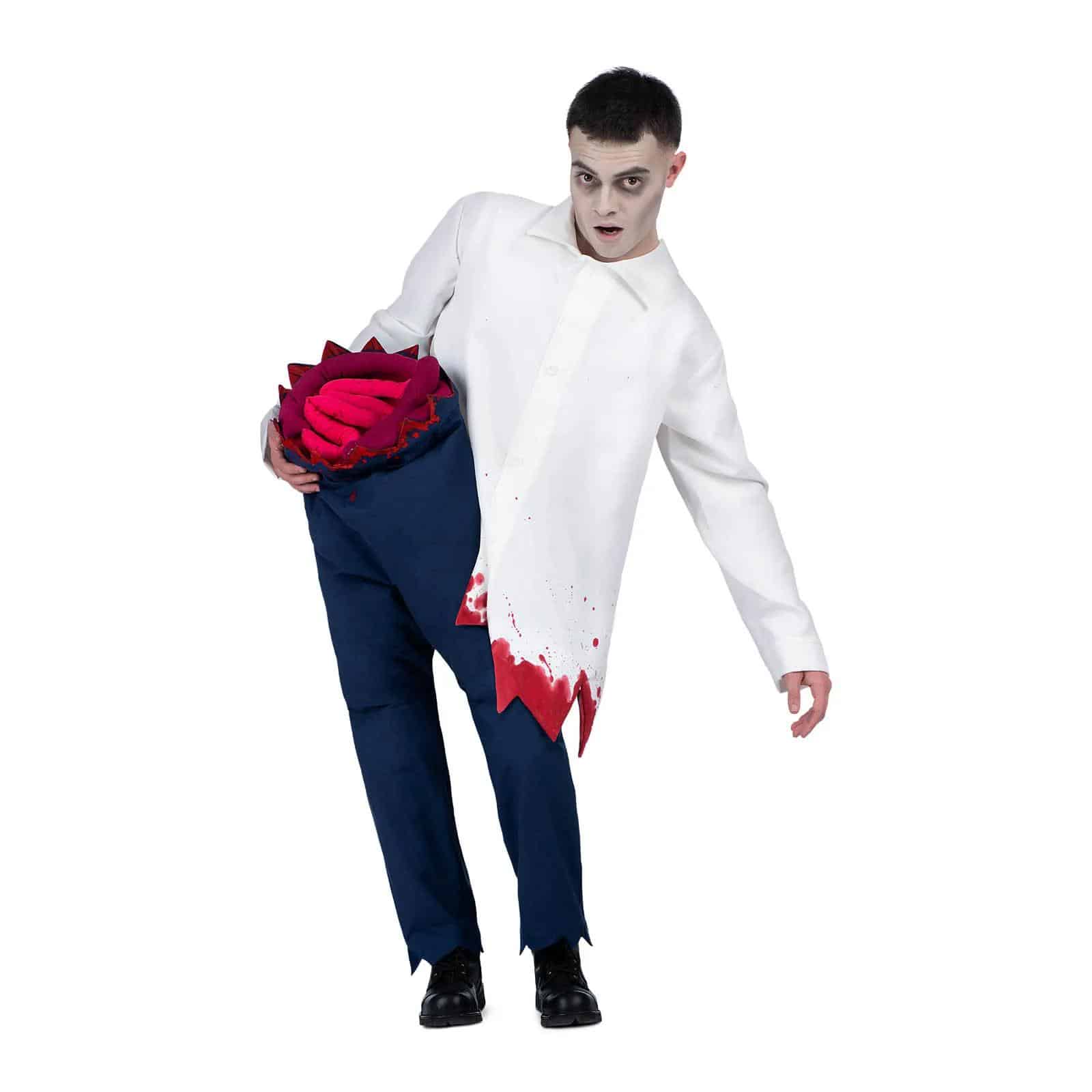 DISFRAZ CORTADO POR LA MITAD