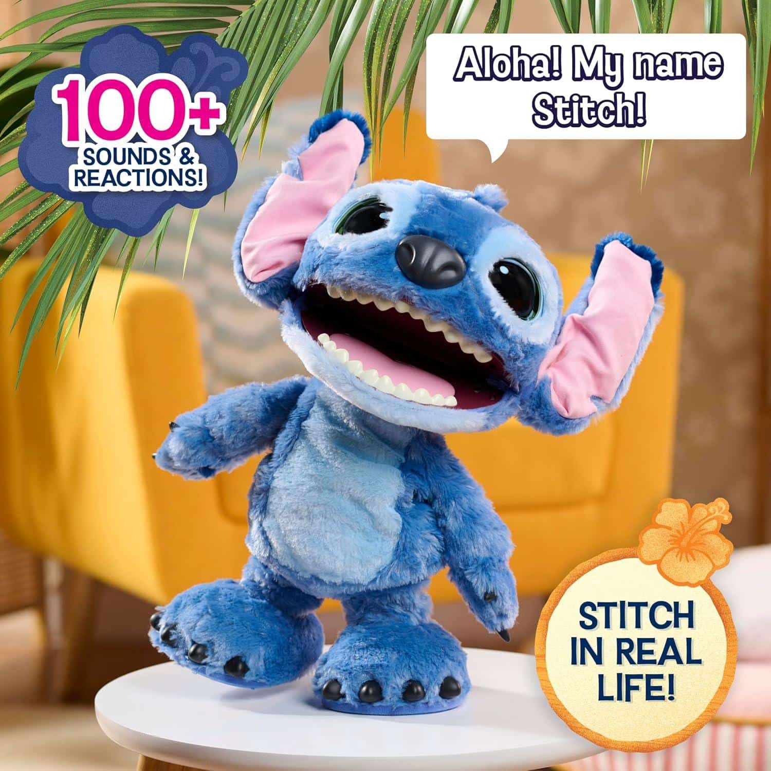 Peluche Interactivo Stitch 34 cm – Disney con +100 Sonidos - Imagen 2