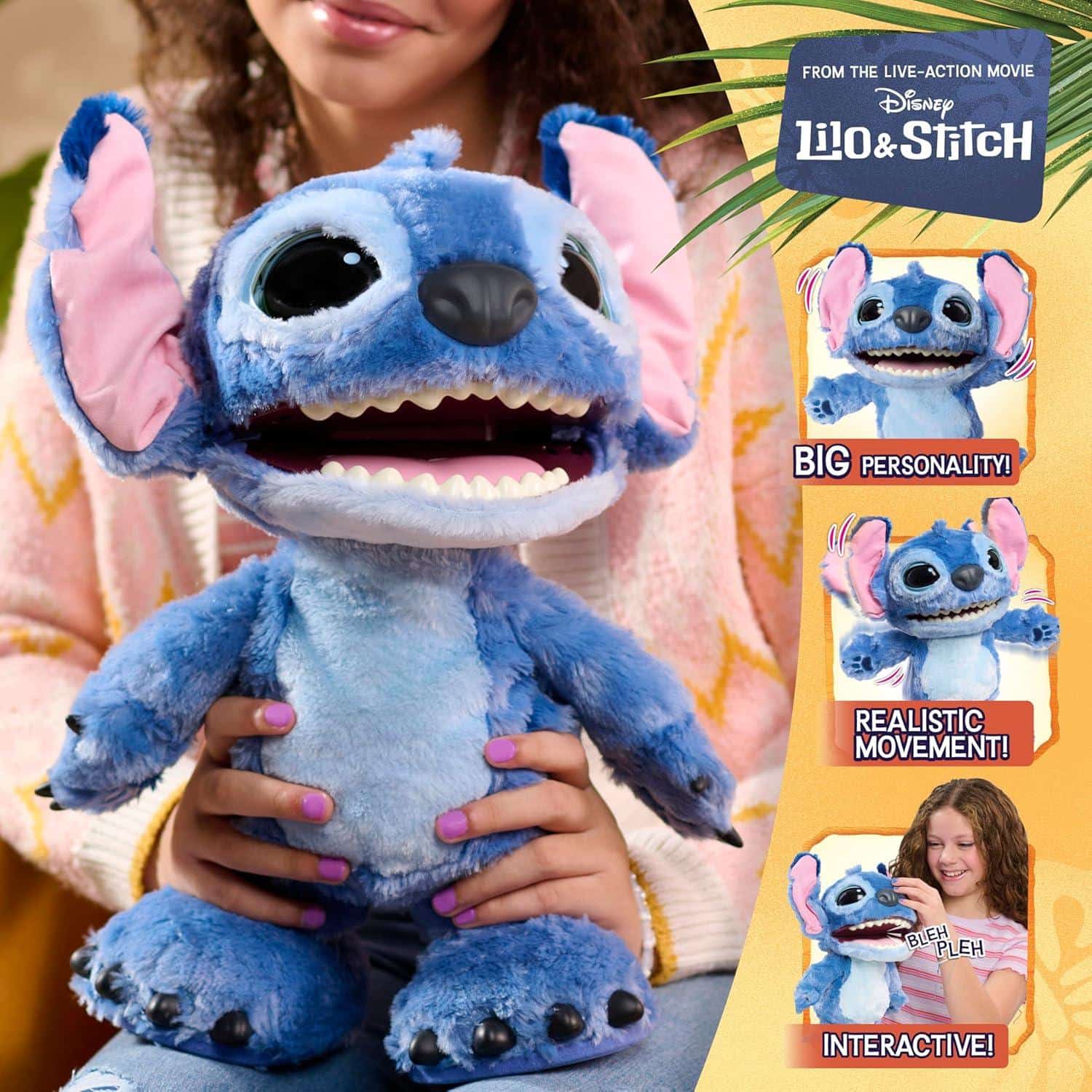 Peluche Interactivo Stitch 34 cm – Disney con +100 Sonidos - Imagen 3