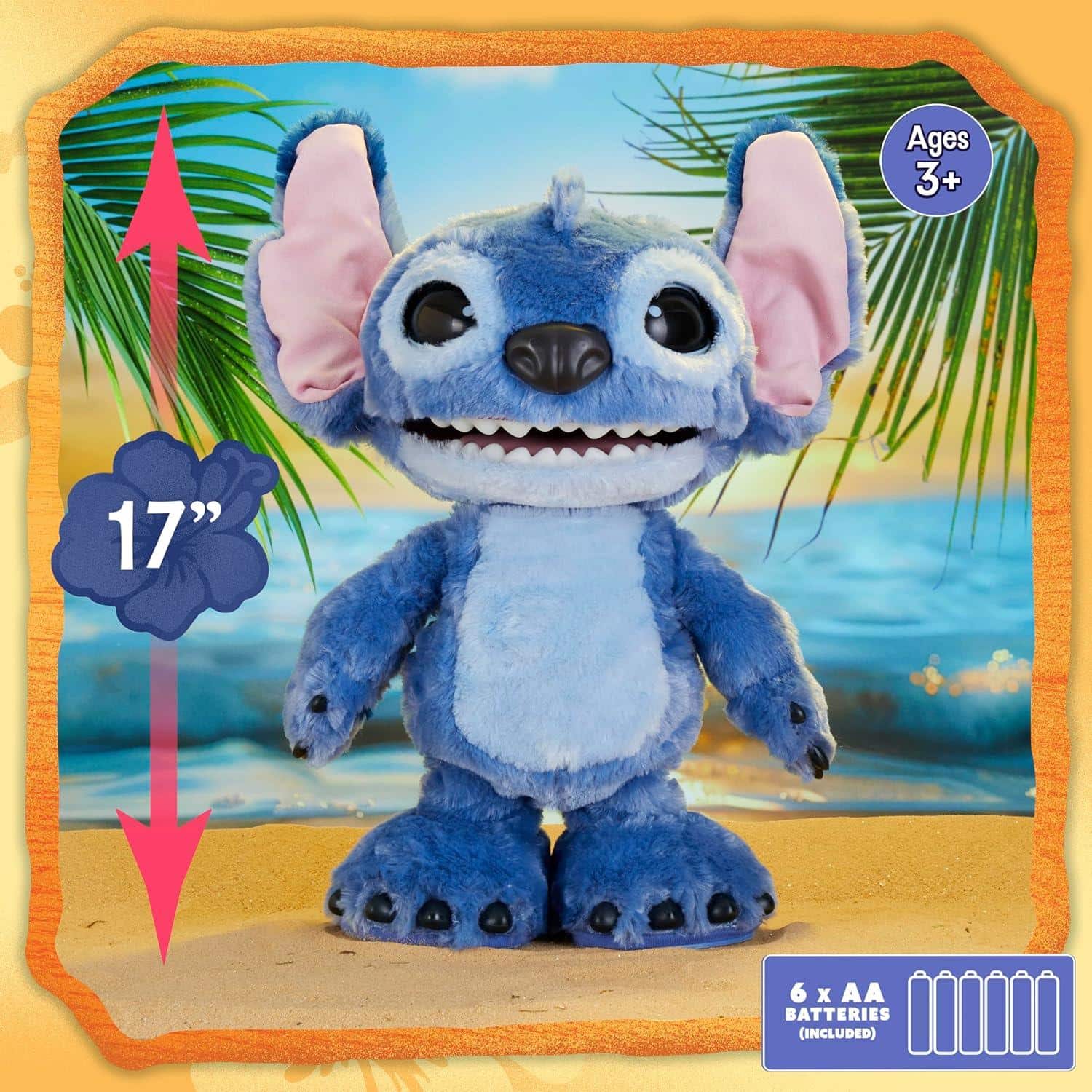 Peluche Interactivo Stitch 34 cm – Disney con +100 Sonidos - Imagen 9