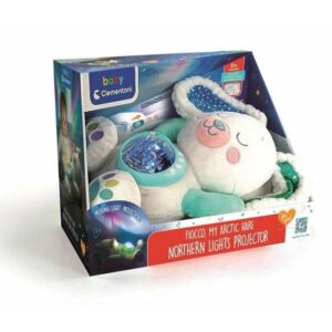 Peluche Conejito Polar Aurora Boreal con Luz y Sonidos para Bebés