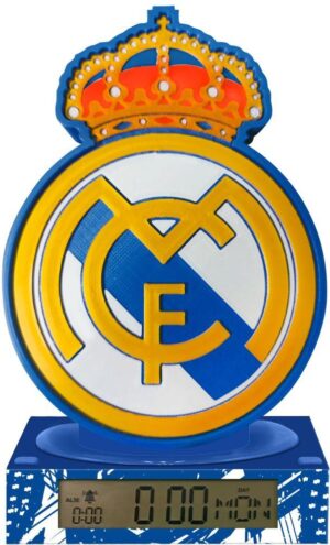Real Madrid Lámpara 3D Alarma y Despertador