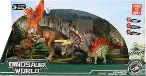 Caja 4 Dinosaurios Dinosaurio World