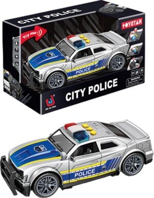 Coche Policia City 30 cm con Luz y Sonido