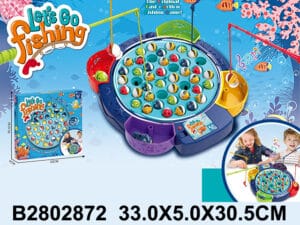 Juego de Pesca 45 Piezas para niños – Set de pesca giratorio con cañas