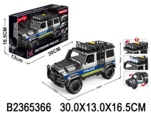 Todoterreno Policía 30 cm con Luces y Sonido – Outdoor Police
