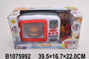 Microondas Rojo de Juguete con Accesorios