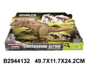 Dinosaurio Tiranosaurio Rex 50 cm con Sonido y Humo – Light & Smoke Action