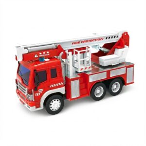 Camión de Bomberos de Fricción 30 cm con Luces – Vehículo Infantil City Service