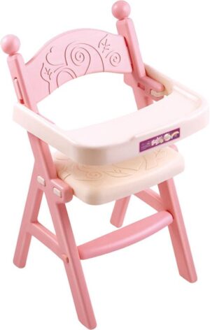 Trona de Juguete Baby Seat con Accesorios – Sillita Alta para Muñecas