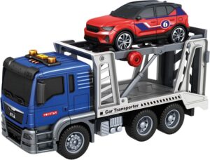 Camión Grúa con Coche y Luz y Sonido – Car Transporter