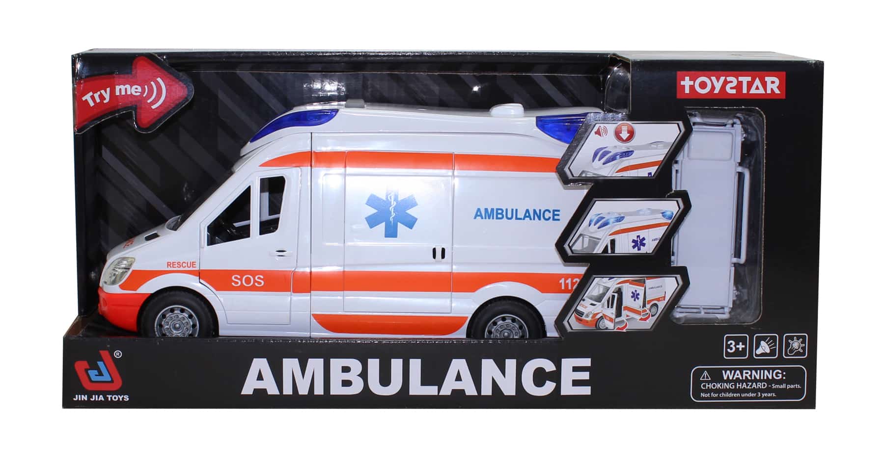 Ambulancia con Luz y Sonido – Vehículo de Rescate