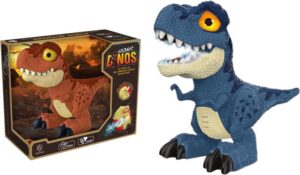 Dinosaurio Rex Marrón con Humo y Sonido