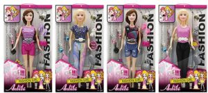 Pack 4 Muñecas Fashion – Muñecas de Moda con Accesorios