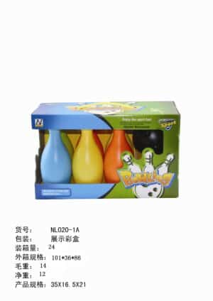 Juego de 6 Bolos para niños  – Set de bolos de 20 cm con pelota