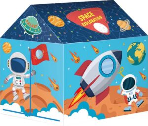 Casa de Tela Espacial 95×70×104 cm – Playhouse Astronautas y Cohetes
