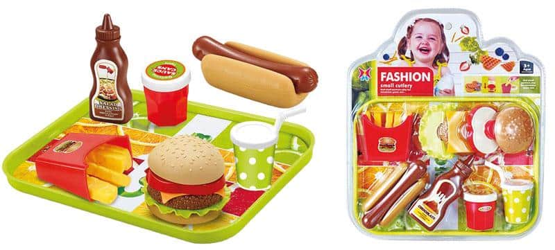 Bandeja Burguer Completa – Juego de Comida Rápida