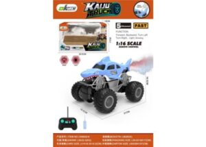 RC Monster Shark 1:16 – Coche Teledirigido Tiburón con Luces, Sonido y Humo