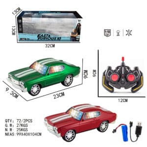 RC Coche Muscle Fast 1:18 – Coche Teledirigido con Luces