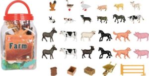 Bote de Animales de Granja 55 Piezas – Set Farm