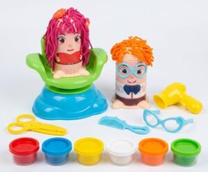 Playtoy Peluquería – Set de Plastilina Compatible con Play-Doh