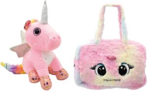 Bolso con Pony Unicornio 25 cm + Peluche Suave
