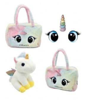 Bolso Unicornio 25 cm con Peluche Suave