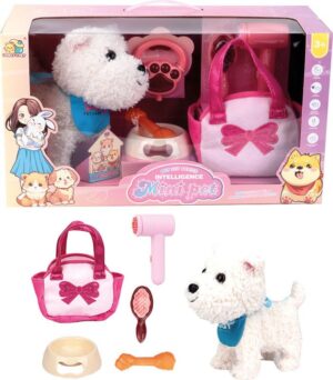 Perro Fosterrier con Accesorios y Bolso