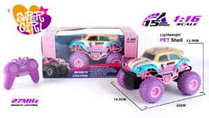 Rc Coche Buggy Rosa 22Cm. 1