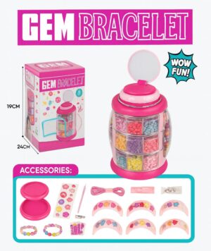 Caja Abalorios Hexagonal – Set Creativo de Pulseras y Accesorios