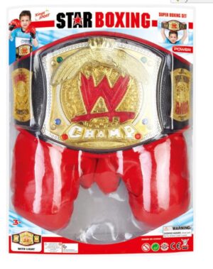 Set de Boxeo Infantil – Guantes y Cinturón de Campeón