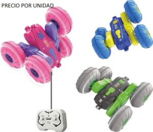 Coche RC Crazy Rolling Rosa – Acrobático 360º 1:24