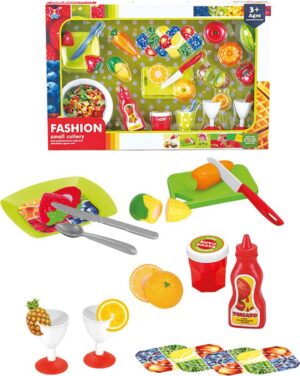 Caja Comiditas para niños +3 años – Set de alimentos y utensilios de cocina de juguete