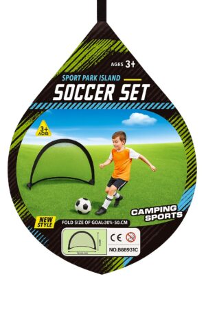 Portería Plegable Infantil con Balón – Set de Fútbol para Exterior e Interior